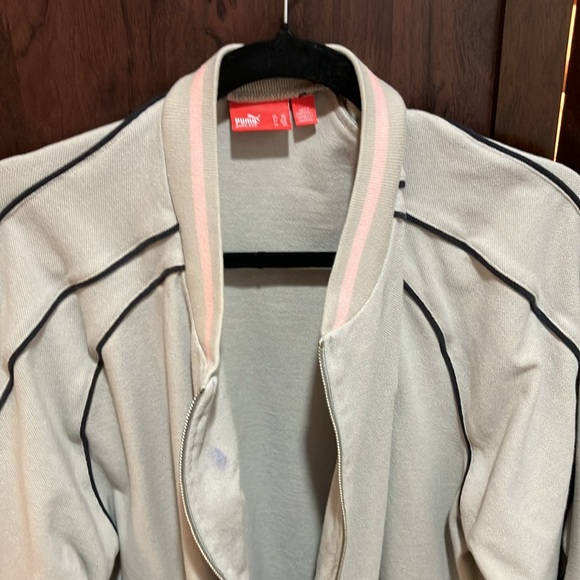 Men’s Puma zip up cardigan jacket XXL gray, black and pink - Picture 5 of 6